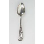 An early 20th Century Chinese/ Hong Kong dragon spoon, stamped, Wang Hing and Co, 16cm long,