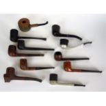 Tobacco Smoking Interest: four Briar pipes and nine others (13)