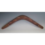 Aboriginal Australian Boomerang, 62cm wide.