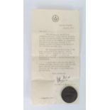 Cased London, Midland and Scottish Railway LMS National Emergency Medal 1926 General Strike