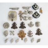 Selection of Military Badges including Army Educational Corps, Boys Brigade badges, R.E.M.E. and