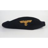 WWII German Beret, initials EK