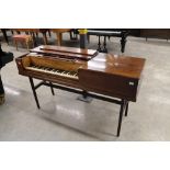 Jacobus Ball (c1794) A square piano in a mahogany case on a trestle base. The fascia bearing the