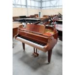 Zimmermann (c1987) A 4ft 8in Model 145 grand piano in a bright mahogany case on square tapered legs;