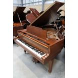 Kawai (c1978) A 5ft 10in Model KG-2C grand piano in a bright mahogany case on square tapered legs.