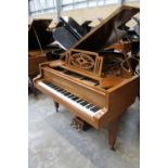 Grotrian Steinweg (c1929) A 6ft Model 185 grand piano in an oak case on square tapered legs.