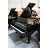 Bechstein (c1902) A 6ft 7in Model B grand piano in an ebonised case on square tapered legs.