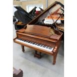Steinway (1936) A 5ft 1in Model S grand piano in a satin mahogany case on square tapered legs.