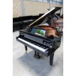 Yamaha (c2011) A 4ft 11in Model GB1-K grand piano in a bright ebonised case on square tapered