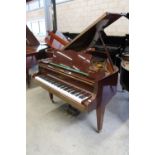 Scheidmayer (c1975) A 5ft 6in grand piano in a bright mahogany case on square tapered legs; together