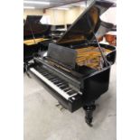 Bösendorfer (c1913) A 6ft 6in grand piano in a satin ebonised case on turned octagonal legs. This