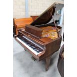 Petrof (c1996) A 6ft 4in Model III grand piano in a bright mahogany case on square tapered legs;