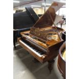Bechstein (c1882) A 6ft 7in Model V grand piano in a burr walnut case on turned octagonal legs. This