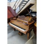 Steinway (c1901) A 6ft 11in 88-note Model B grand piano in a rosewood case on square tapered legs.