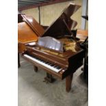 Bechstein (c1924) A 6ft 7in Model B grand piano in a mahogany case on square tapered legs.