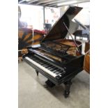 Bechstein (c1921) A 6ft Model A grand piano in an ebonised case on turned octagonal tapered legs.