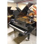 Bechstein (c1910) A 6ft 7in Model B grand piano in an ebonised case on turned octagonal legs. IRN: