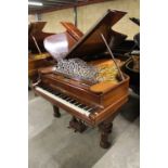 Steinway (1883) A 7ft 2in 85-note Model C grand piano in rosewood case on turned tapered legs.