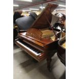 Pleyel (c1921) A 7ft grand piano in a rosewood case on turned and fluted legs. IRN: BYLUSBW6
