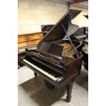 Steinway (c1921) A 6ft 2in New York Model A grand piano in a mahogany case on square tapered legs.