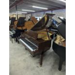 Weinbach by Petrof (c2000) A 6ft grand piano in a bright mahogany case on square tapered legs.