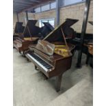 Schimmel (c1972) A 5ft 4in grand piano in a bright mahogany case on square tapered legs.