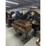 Bechstein (c1976) A 5ft 10in Model M grand piano in a bright mahogany case on square tapered legs.