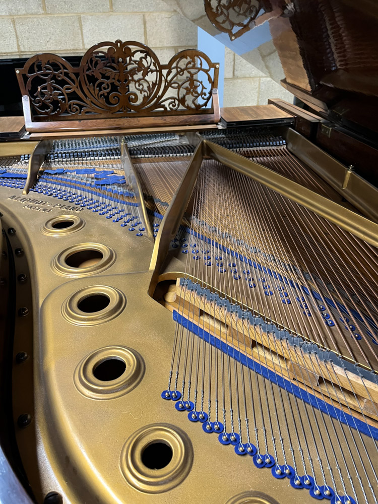 Blüthner (c1897) A 6ft 11in grand piano in a rosewood case on turned and fluted legs. - Image 10 of 10