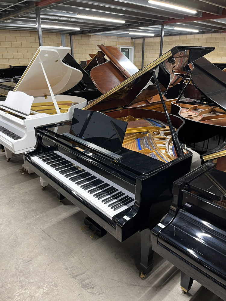 Blüthner (c1975) A 5ft 5in Model 11 grand piano in a bright ebonised case on square tapered