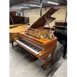 Blüthner (c1905) A 6ft 3in grand piano in a mahogany and crossbanded case on dual square tapered