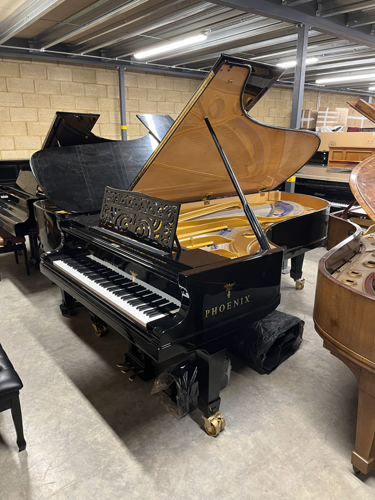 Blüthner Phoenix (1920) A 9ft concert grand piano in a bright ebonised case on square tapered