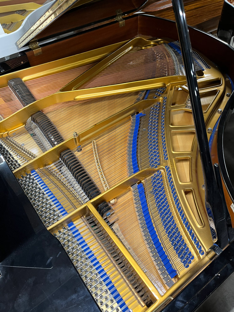 Blüthner (c1975) A 5ft 5in Model 11 grand piano in a bright ebonised case on square tapered - Image 4 of 8