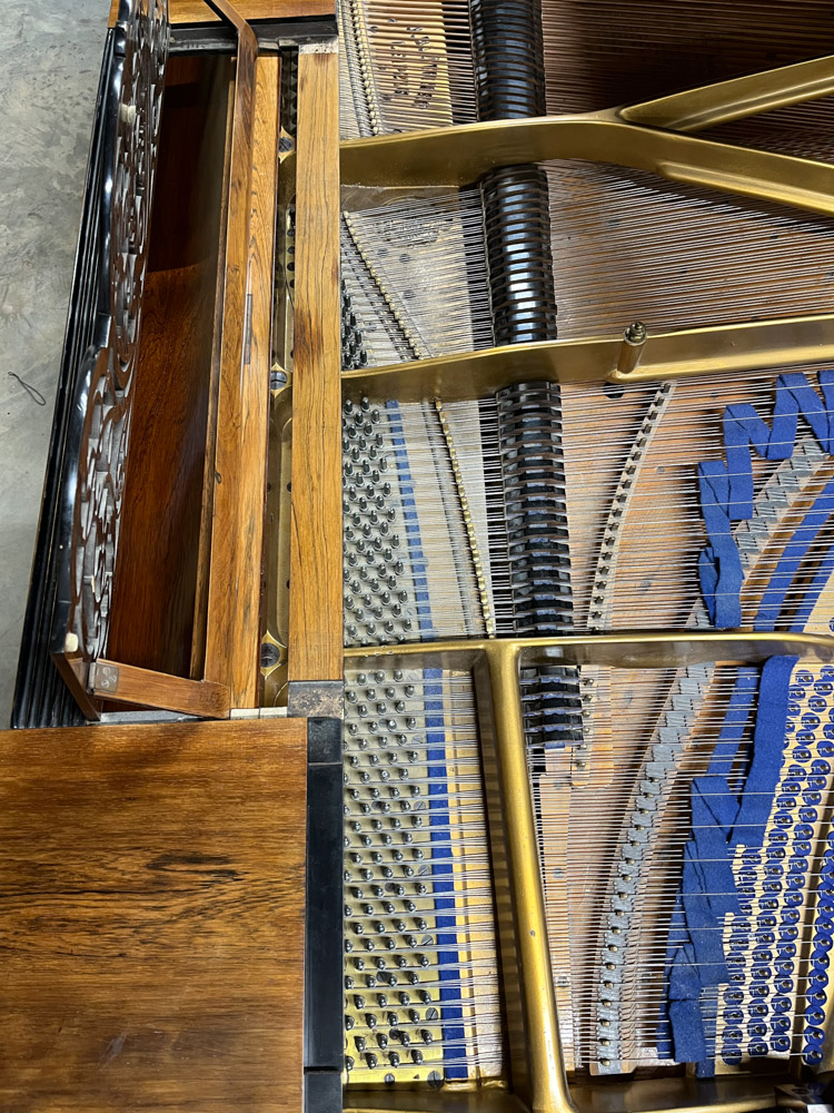 Blüthner (c1897) A 6ft 11in grand piano in a rosewood case on turned and fluted legs. - Image 6 of 10