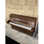 Kemble (c2002) A Windsor model upright piano in a satin mahogany case.