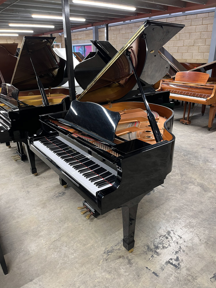 Yamaha (c2005) A 5ft 3in Model C1 grand piano in a bright ebonised case on square tapered legs;