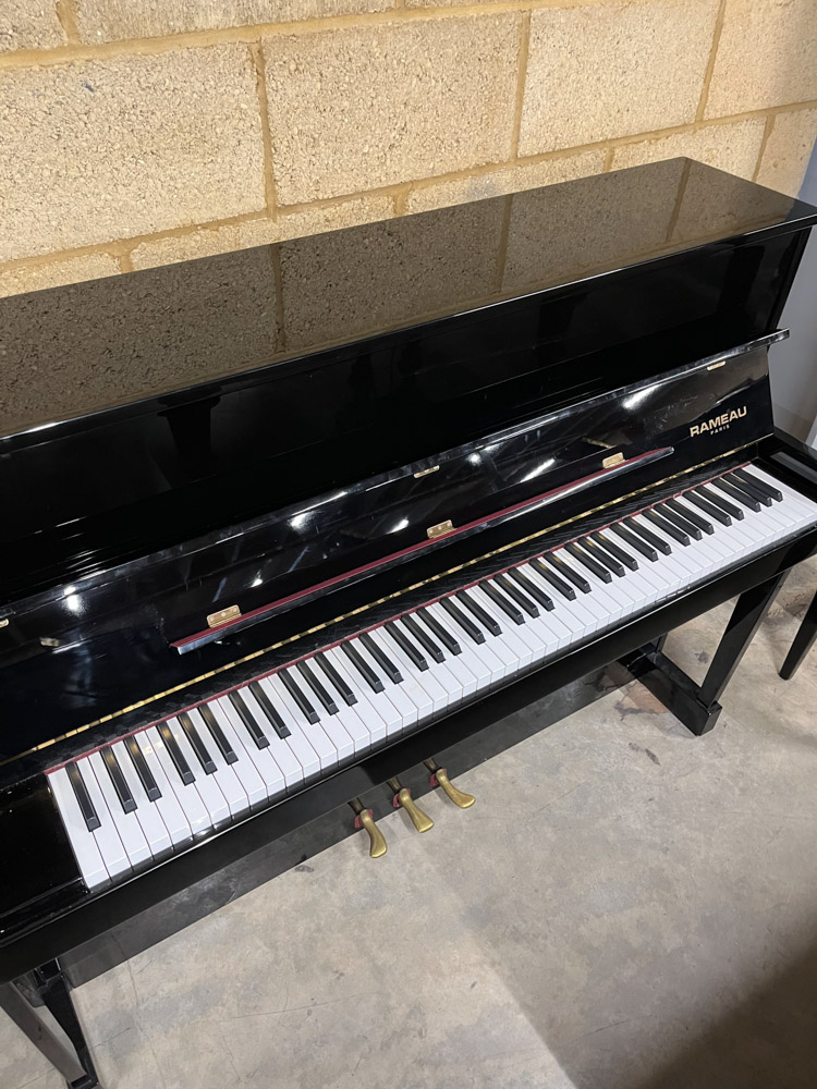 Rameau (c1994) An upright piano in a traditional bright ebonised case; together with a matching - Image 2 of 5