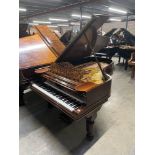 Steinway (c1888) A 6ft 11in 85-note Model B grand piano in a rosewood case on turned elephant legs.