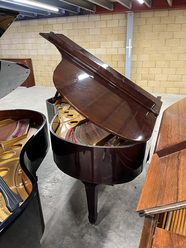Elysian (c1991) A 6ft grand piano in a bright mahogany case on square tapered legs; together with - Image 7 of 8