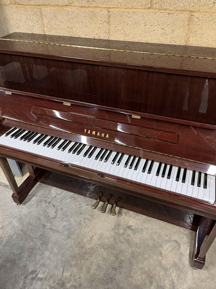 Yamaha (c1998) A Model U1 upright piano in a traditional bright mahogany case. - Image 2 of 4