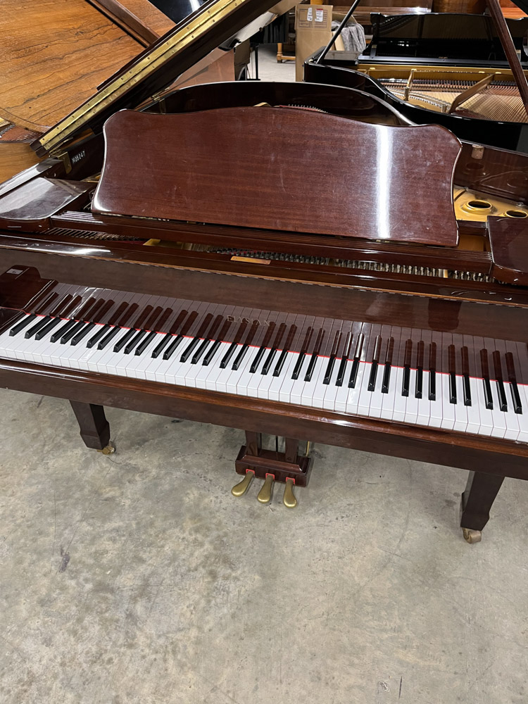 Elysian (c1991) A 6ft grand piano in a bright mahogany case on square tapered legs; together with - Image 2 of 8