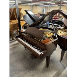 Bechstein London (c1930s) A 4ft 8in grand piano in a figured mahogany case on square tapered legs.