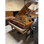 Bechstein (c1914) A 6ft 7in Model B satinwood and painted art cased grand piano, decorated with