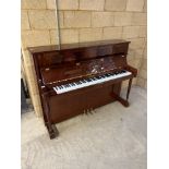 Kemble (c2001) A 115cm Model Empire upright piano in a traditional inlaid mahogany case; together