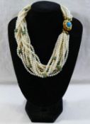 A collection of costume jewellery including assorted earrings,