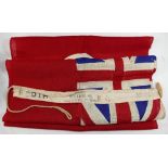 A Tanganyikan flag (1916-1961), stamped '2 BDTHS Porter Bros Ltd Kings Dock Mill Liverpool 1930',