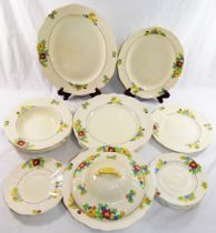 A mid 20th century Royal Doulton 'Minden' pattern part dinner service numbered D5334,