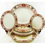 A Royal Crown Derby 'Connaught' pattern part dinner service,