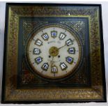 A large 19th century wall clock by Wurtel Her of Gie Vivienne, Paris,