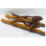 A pair of 19th century Dutch ice skates, by J Nooitgedagt & Son of IJlst,