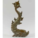 A small bronze of a fish, 13cm high,